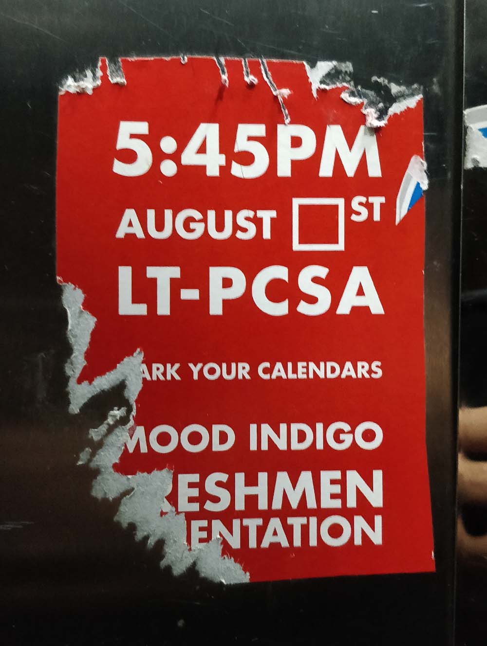 Mood Indigo Freshman Orientation